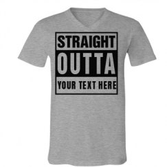 Unisex V-Neck Jersey Tee