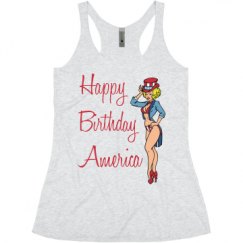 Ladies Slim Fit Super Soft Racerback Triblend Tank