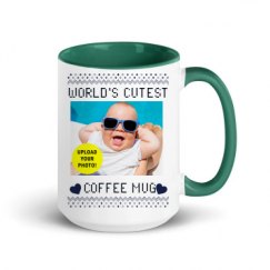 15oz Ceramic Mug with Color Inside