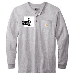 Unisex Carhartt Long Sleeve Henley Tee 