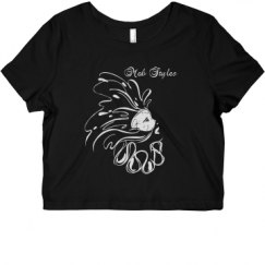 Ladies Slim Fit Crop Top Tee