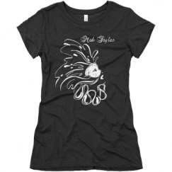 Ladies Slim Fit Super Soft Triblend Tee