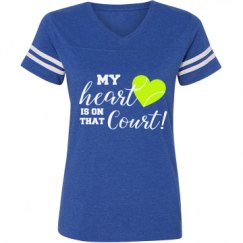 Ladies Relaxed Fit Vintage Sports Tee