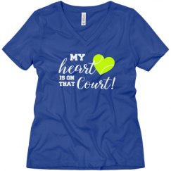 Ladies Relaxed Fit V-Neck Tee