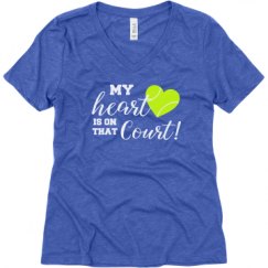 Ladies Relaxed Fit Super Soft Triblend V-Neck Tee