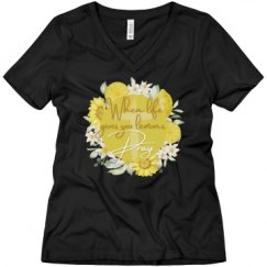 Ladies Relaxed Fit V-Neck Tee