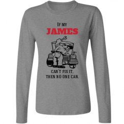 Ladies Relaxed Fit Basic Long Sleeve Tee