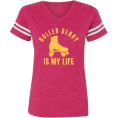 Ladies Relaxed Fit Vintage Sports Tee