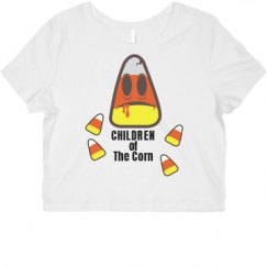 Ladies Slim Fit Crop Top Tee