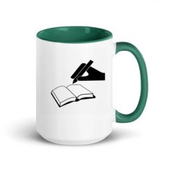 15oz Ceramic Mug with Color Inside