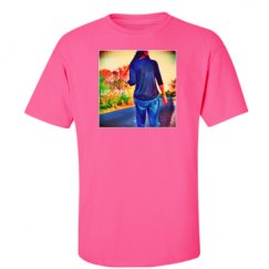Unisex Ultra Cotton Safety Neon Crewneck Tee