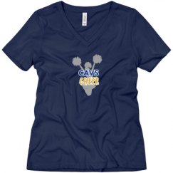 Ladies Relaxed Fit V-Neck Tee