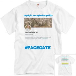 #PACEGATE (Sharpe - Unisex White T-Shirt)