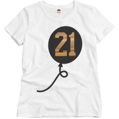 21ST Birthday Tee Shirt