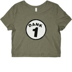 Ladies Slim Fit Crop Top Tee