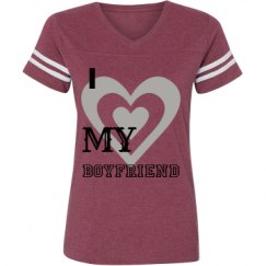 Ladies Relaxed Fit Vintage Sports Tee