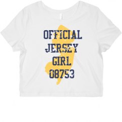 Ladies Slim Fit Crop Top Tee