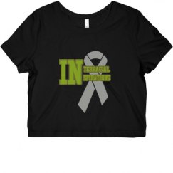 Ladies Slim Fit Crop Top Tee