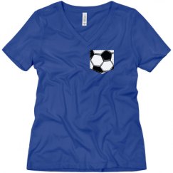 Ladies Relaxed Fit V-Neck Tee