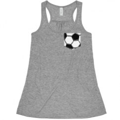 Ladies Flowy Racerback Tank