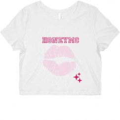 Ladies Slim Fit Crop Top Tee