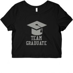 Ladies Slim Fit Crop Top Tee