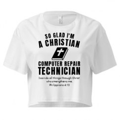 Ladies Festival Cali Crop Top Tee