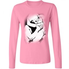 Ladies Relaxed Fit Basic Long Sleeve Tee