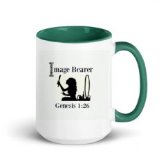 15oz Ceramic Mug with Color Inside