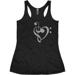 Ladies Slim Fit Super Soft Racerback Triblend Tank
