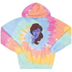Unisex Tie-Dye Fleece Hoodie