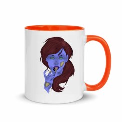 11oz Ceramic Mug with Color Inside