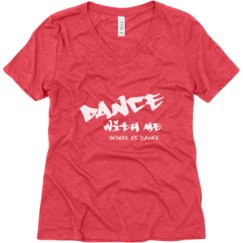 Ladies Relaxed Fit Super Soft Triblend V-Neck Tee