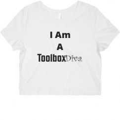 Ladies Slim Fit Crop Top Tee