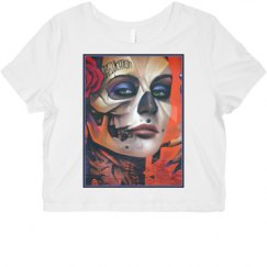 Ladies Slim Fit Crop Top Tee