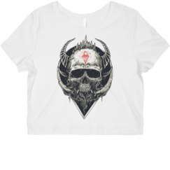 Ladies Slim Fit Crop Top Tee