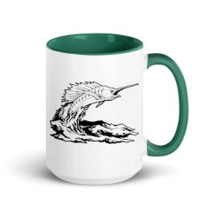 15oz Ceramic Mug with Color Inside