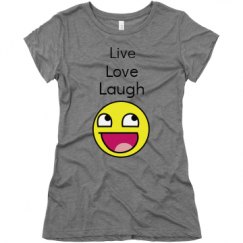 Ladies Slim Fit Super Soft Triblend Tee