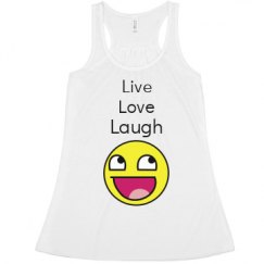 Ladies Flowy Racerback Tank