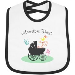 Infant Contrast Trim Bib