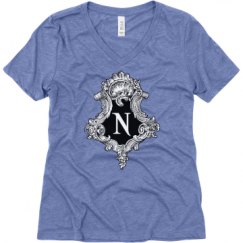 Ladies Relaxed Fit Super Soft Triblend V-Neck Tee