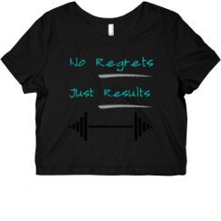 Ladies Slim Fit Crop Top Tee