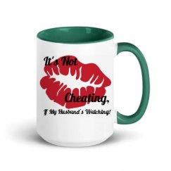 15oz Ceramic Mug with Color Inside