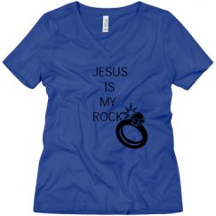 Ladies Relaxed Fit V-Neck Tee