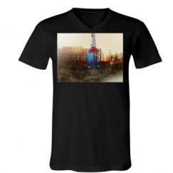 Unisex V-Neck Jersey Tee