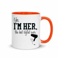 11oz Ceramic Mug with Color Inside