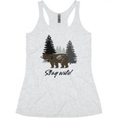 Ladies Slim Fit Super Soft Racerback Triblend Tank