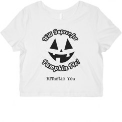 Ladies Slim Fit Crop Top Tee