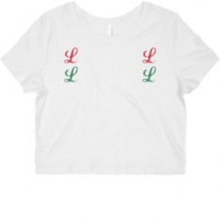 Ladies Slim Fit Crop Top Tee