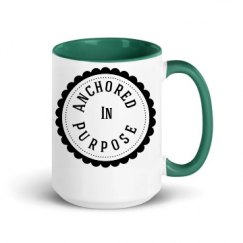 15oz Ceramic Mug with Color Inside